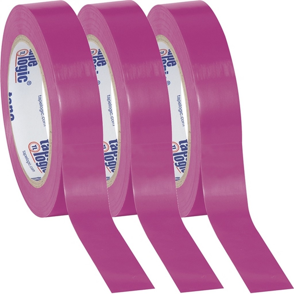 Tape Logic Purple Solid Vinyl Safety Tape 1" x 36 Yard Roll (3 Pack)