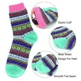 thumbnail image 4 of 5 Pack Womens Warm Socks Winter Thick Knitted Wool Crew Casual Socks Gift, 4 of 6