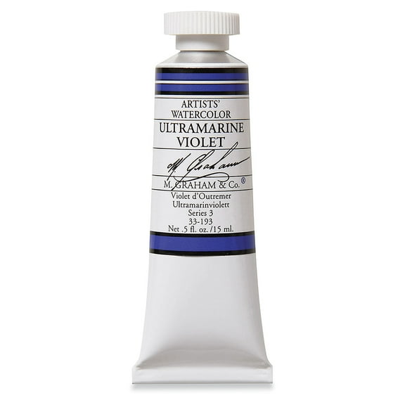 M. Graham Artists' Watercolor - Ultramarine Violet, 15 ml Tube