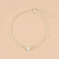 thumbnail image 2 of Vintage Bohemian Alloy Pearl Anklet for Women, Ideal for Beach Wear and Everyday Styling, 2 of 9