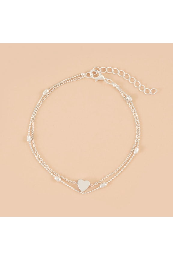 8-Shaped Silver European And American Popular Anklet Fashion Bohemian Retro Personality Anklet