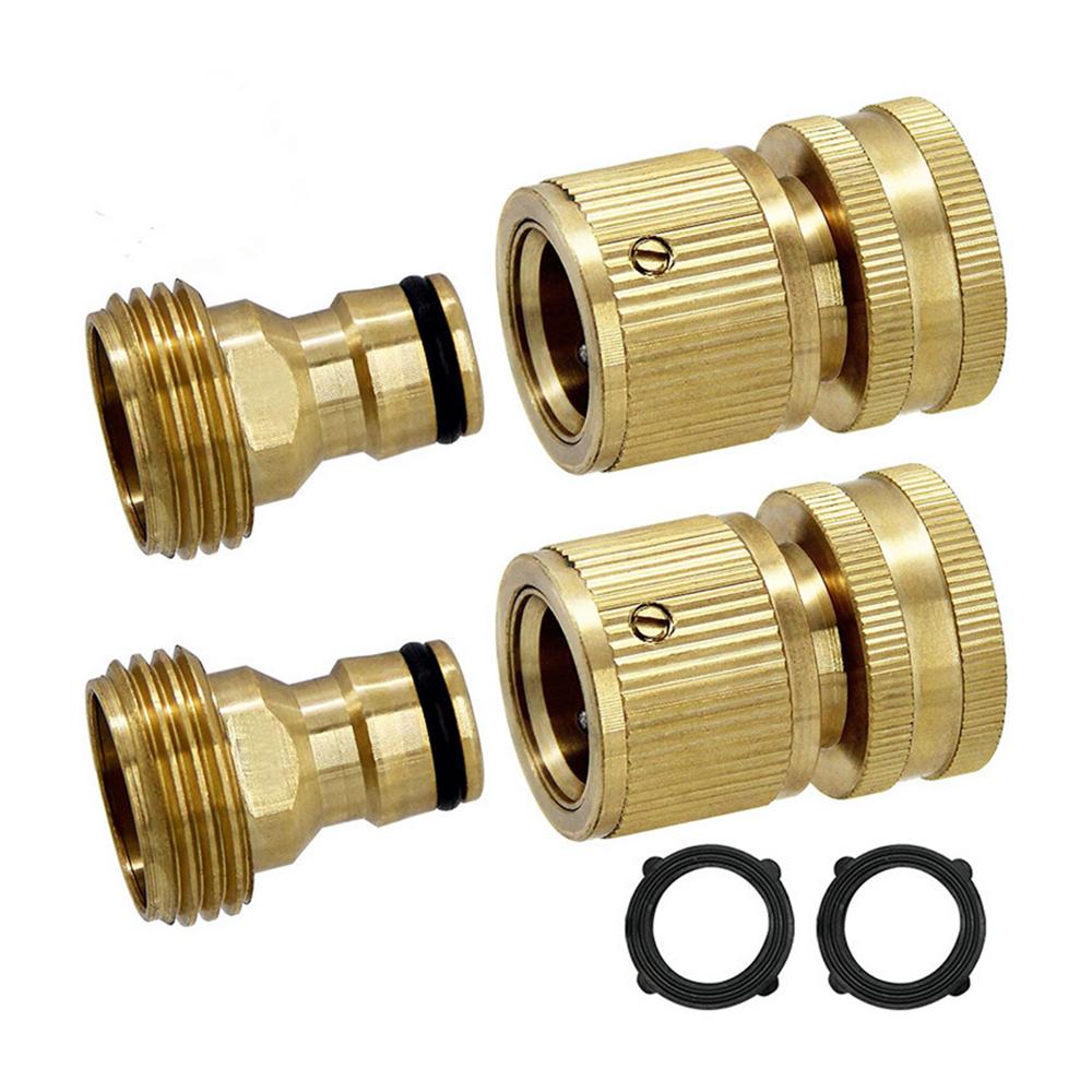 Erty Quick Connect Garden Hose Fittings Brass Outdoor Faucet Adapter