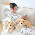 thumbnail image 5 of Simulation Golden Retriever Doll Plush Toys Cute Large Dog Guide Dog Stuffed Soft Animal Toys For Kids Accompany Doll Gifts XiXi, 5 of 5