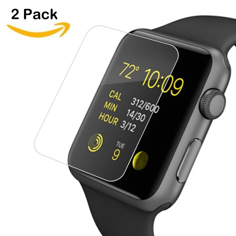 2 Pcs Premium Tempered Glass Screen Protector for Apple Watch Series 1
