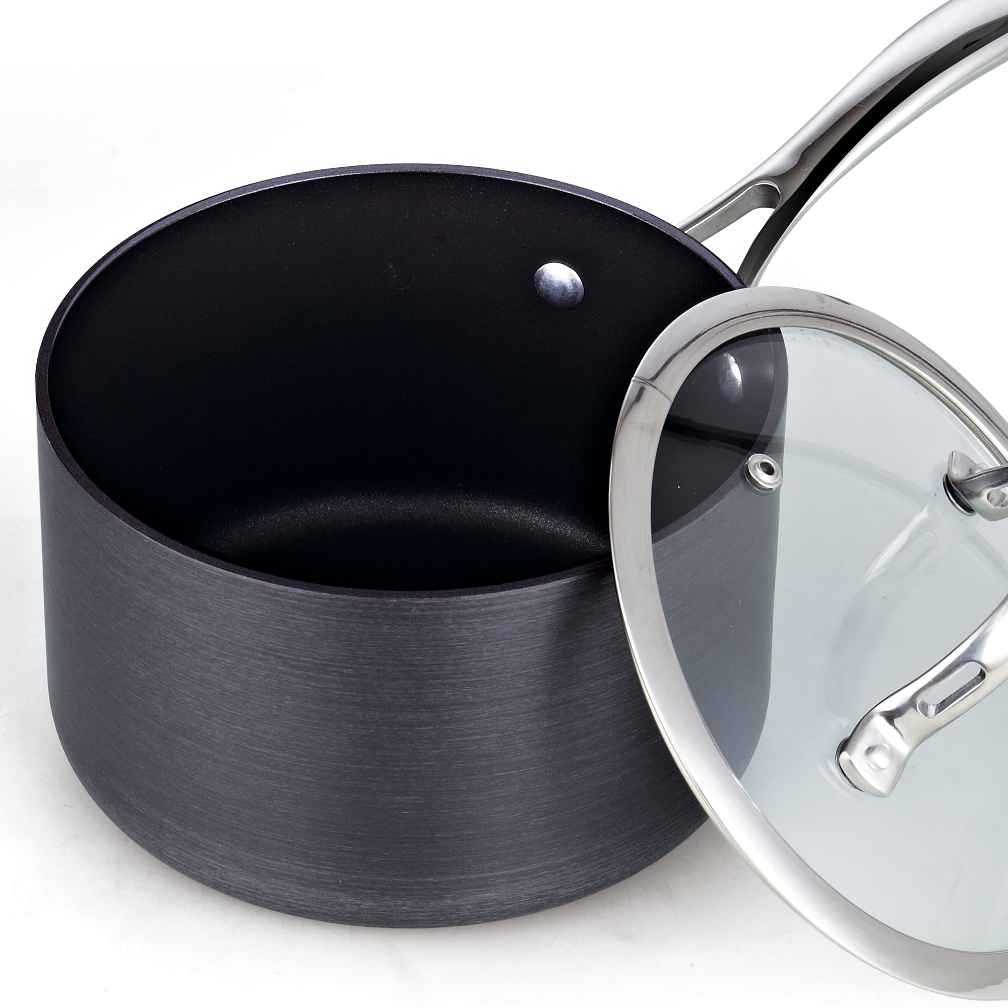 Cooks Standard 3-Quart Hard Anodized Nonstick Saucepan with Lid