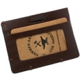 thumbnail image 2 of Hammer Anvil Mens Minimalist Front Pocket Wallet RFID Safe Leather Easy Pull Tab, 2 of 7
