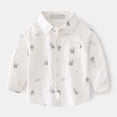 thumbnail image 4 of RFQWOVSR Boys' Long Sleeve Cotton Shirt with Print for School Wear, 4 of 5