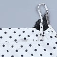 thumbnail image 5 of Samlisa Spaghetti Strap Camisole Tops for Women Trendy Polka Dots Printed Lace Shelf Bra Tank Tops Summer Sleeveless Slim Fit Cami Tops Tshirts White M, 5 of 8