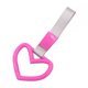 thumbnail image 2 of Gran anillo colgante de cinturón plateado decorativo en forma de corazón para coche, anillo de advertencia para parachoques trasero, anillo de mano redondo con forma de corazón para interior de coche, 2 of 3