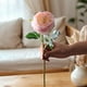 thumbnail image 3 of Rosa artificial, regalo de vacaciones, rosa de simulación, rosa de tallo largo, flor para Rosa claro, 3 of 6
