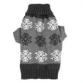 thumbnail image 1 of Bienvenido Lindo Perros Mascotas Ropa de Navidad Copos de Nieve Impreso Suéter de Punto para Perros Pequeños (Gris XS), 1 of 8