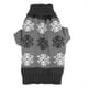 thumbnail image 1 of Lindo perro mascota ropa navideña copos de nieve impreso suéter de punto para perros pequeños (gris XS), 1 of 8
