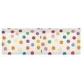 thumbnail image 6 of Yayeee Kitchen Valance Rod Pocket 54" x 18" Living Room Window Curtain, Polka Dot, 6 of 6