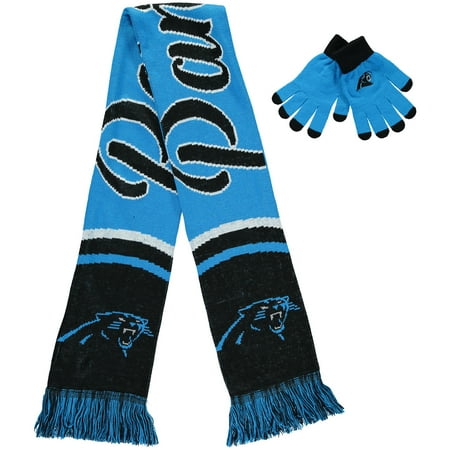 Carolina Panthers Women's Glove and Scarf Set