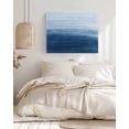 thumbnail image 3 of Blue Ombre Wall Art for Living Room,Canvas Picture Wall Decor for Bathroom Bedroom,Modern Abstract Art Ocean Oil Painting Painting Artwork for Office Kitchen Hallway Dining Room Home Decor 16"x20", 3 of 8