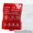 thumbnail image 4 of NFTIGB 690V 80A DIN Rail Terminal Block Distribution Box Spliceable Brass Conductor Junction Box for House Appliances Red Color UKK80 C45 Electrical Connectors Fast Quick Wire Cable Connection, 4 of 9