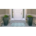 thumbnail image 2 of Linon Outdoor Washable Area Rug Collection, Blue and Ivory, 2' x 3', 2 of 7