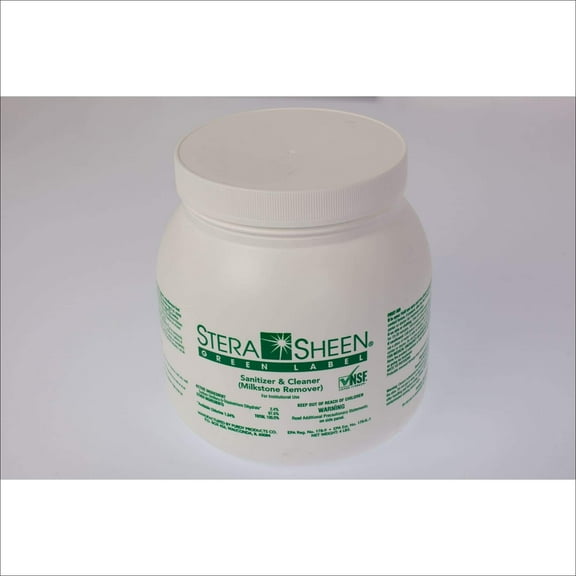 Stera-Sheen 4 lb Green Label Sanitizer, by Purdy Products, 1 x 4 lb Jar
