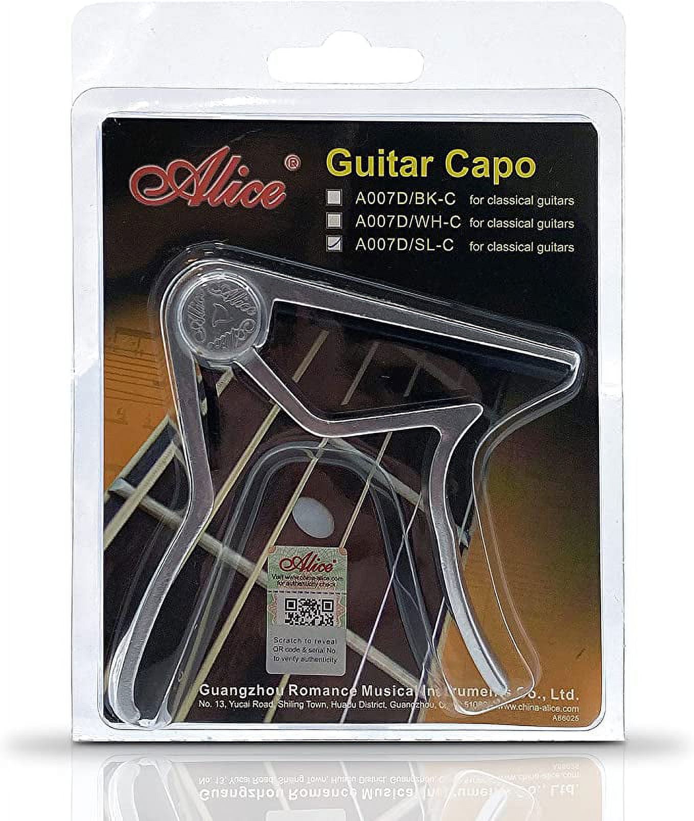 Pyle 4 String 2 Piece Accessory Kit Capo-Premium Zinc Metal Capo & Steel Slide for Acoustic Guitar