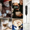 thumbnail image 5 of New England Stories Battery Operated Handheld Milk Frother, Black, 5 of 7