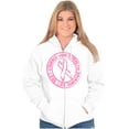 thumbnail image 3 of Courage Strength Love Life Support Womens Plus Size Graphic Zipper Hoodie Brisco Brands 3X, 3 of 5