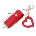 thumbnail image 7 of Tnobhg Lipstick Bag Keychain Lobster Clip Stainless Faux Leather Mini Lipstick Container with Heart Pendant Changs Purse Key Organizer Key Holder, 7 of 7