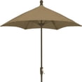 thumbnail image 1 of 9' Oct Home Patio Umbrella 8 Rib Crank Champagne Bronze with Beige spun acrylic canopy, 1 of 1