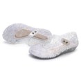 thumbnail image 6 of Wolcakyue Toddler Sandles Girls Jelly Sandals Rubber Sole Closed Toe Princess Flat Flower Summer Shoes,White 1, 6 of 6