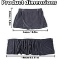 thumbnail image 2 of GIXUSIL Men's Bath Wrap Towel Shower Wrap Gray 12 x 55 inch Towel Adjustable Terry Body Spa Towels After Shower for Men Gift Spa College Bath Dorm Room Gym, 2 of 6