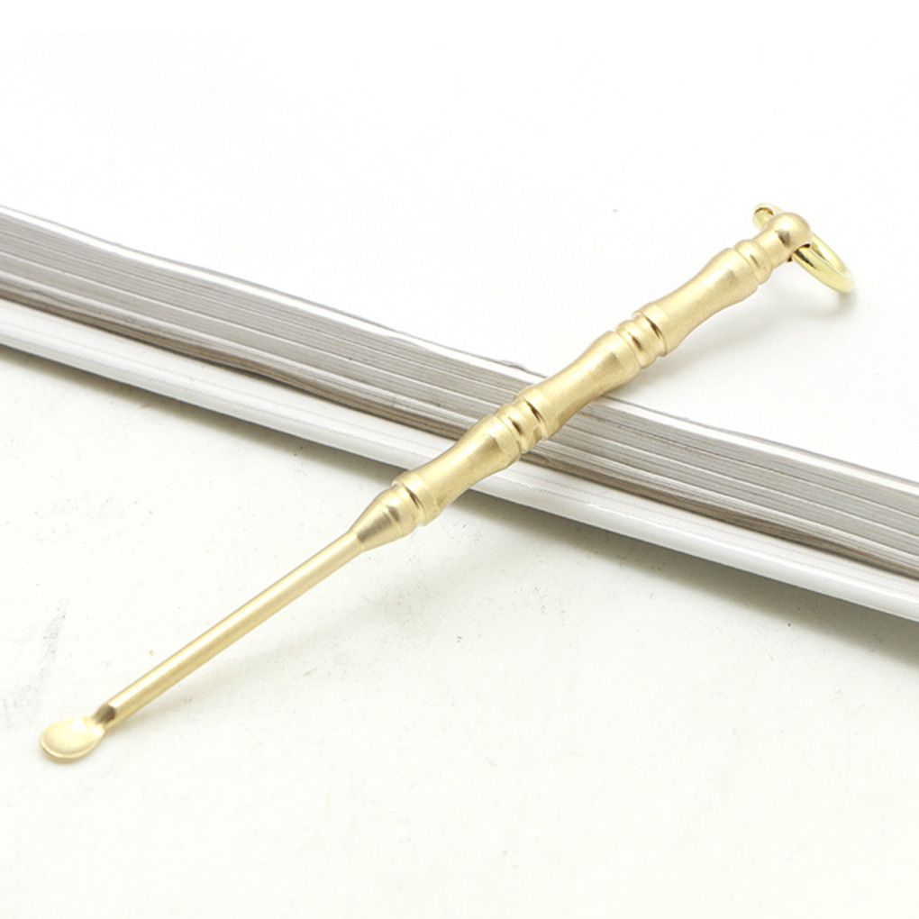 Handmade Brass Ear Wax Removal Spoon Cleaning Ears Tool Ear Pick