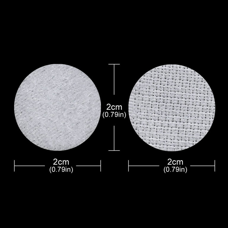 Velcro Dots, 200 Pack Self Adhesive Velcro 10mm Self Adhesive Velcro Dots  For Glass Plastic Paper, 100 Black + 100 White