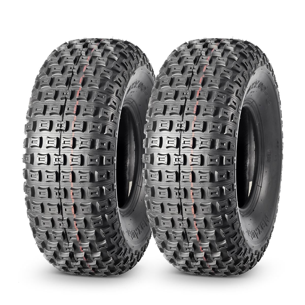 Set of 2 MaxAuto 20x78 ATV Tire Golf Cart Knobby Turf Tire 20x7x8 P322