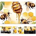 thumbnail image 1 of 4 Styles Bees Debit Card Skins Credit Card Skin Sticker Covers No Bubble Slim Small Chip Honeycomb Personalized Bank Card Protecting Decals PVC Removable Transportation Key Card 7.3x5.4Inch, 1 of 6
