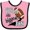 Pink and Black, variant on Inktastic Little Brother and Biggest Fan Football Player Boys Baby Bib