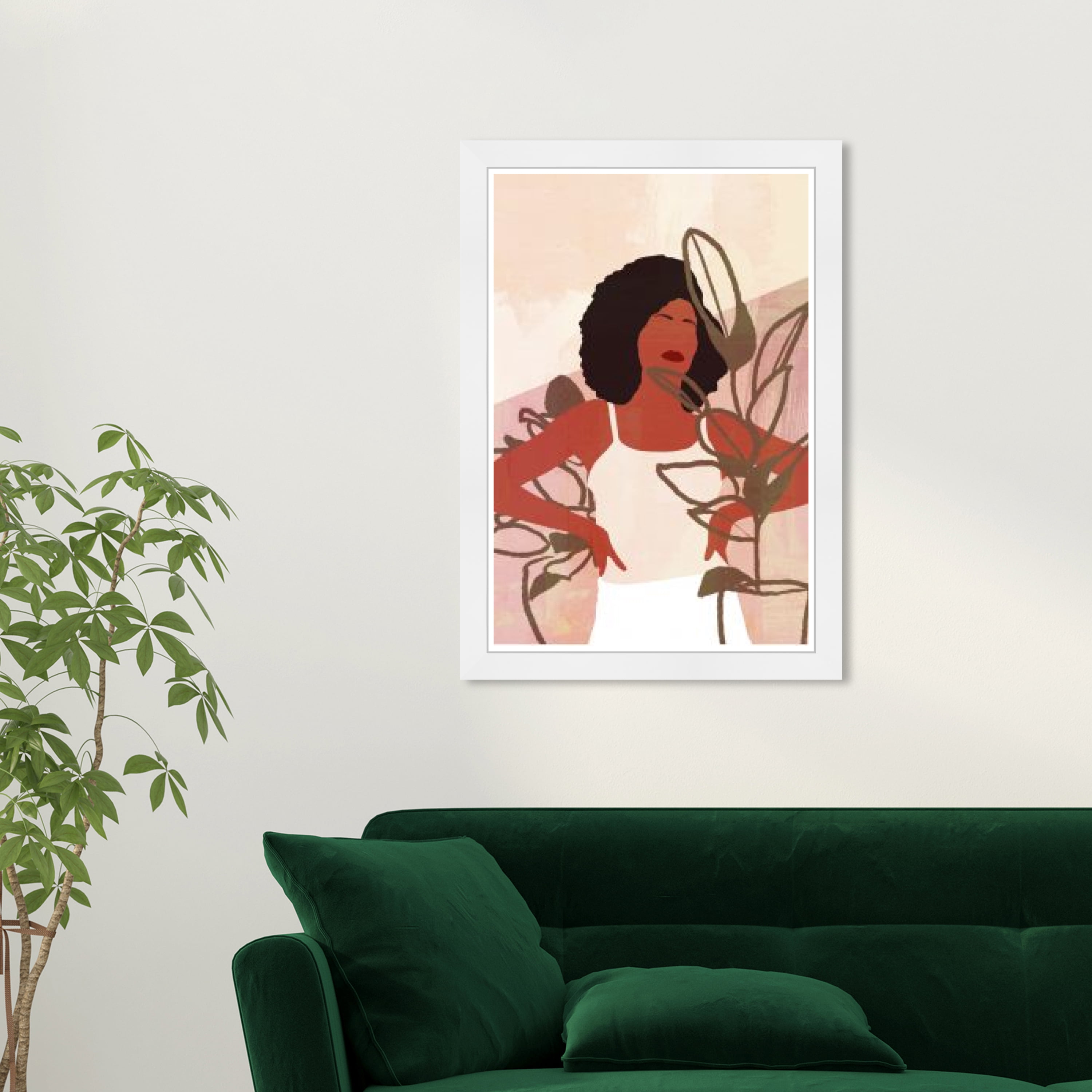 Wynwood Studio Prints Venture in Plants People and Portraits Portraits Wall Art Canvas Print Pink 13x19