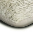 thumbnail image 2 of The HomeCentric Throw Pillow Cover With Zipper Decorative Ivory & Gold Pack of 2 18"x18" (45x45 cm) Cushion Covers Silk Marble Textured & Pintucks Throw Pillows For Couch Abstract Modern - Celestia, 2 of 3