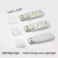 thumbnail image 4 of 1/3PCS Mini Portable USB LED Book Light DC5V Ultra Bright Reading Book Desk Lamp 3leds 8leds Lights For Power Bank PC Laptop, 4 of 5