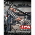 thumbnail image 2 of Folding Engine Hoist, Hydraulic Shop Crane with 6 Swivel Wheels & Adjustable Boom (0.5T-2T), Heavy-Duty Cherry Picker for Garage, Workshop, Truck, Farm, 2 of 6