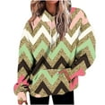 thumbnail image 1 of Pntutb - Blusa de manga larga con bolsillo estampado a la moda para mujer, tops casuales, sudaderas con capucha Pntutb Pntutb-4212, 1 of 4