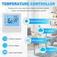 thumbnail image 6 of Programmable Digital Thermostat 3A Weekly Room Temperature Controller for Efficient Home Heating White Backlight, 6 of 9