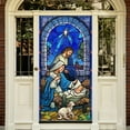 thumbnail image 2 of Christmas Nativity Door Cover Jesus Holy Night Banner Xmas Door Sign Banner Religious Backdrop Decoration, 2 of 8