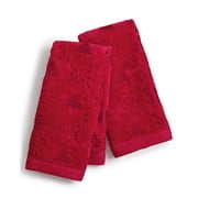 Martha Stewart Collection Snow Tree Cotton 2-Pc. Fingertip Towel Set