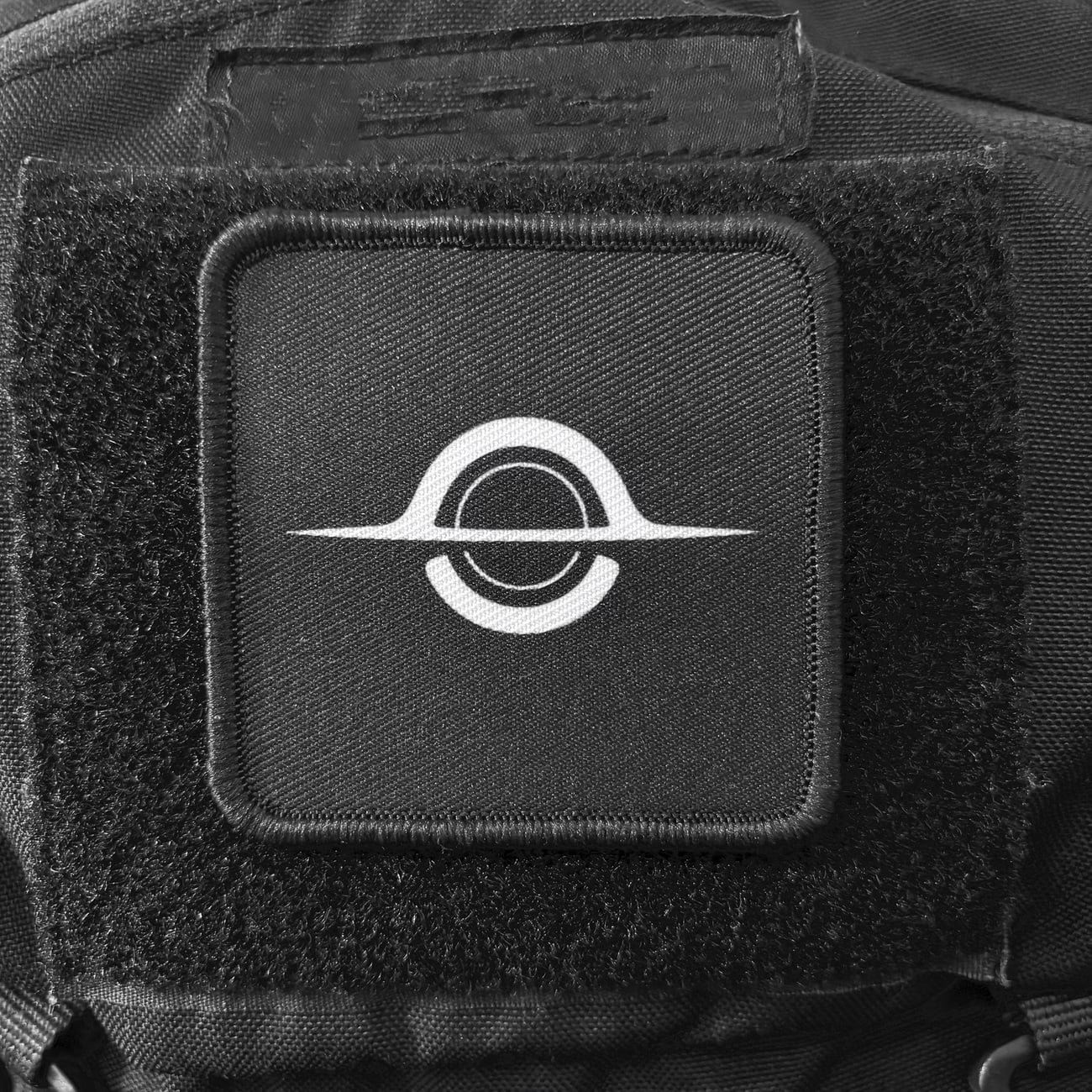 Black Hole Design Patch - Durable Embroidered Badge for Backpacks, Hats, and Creative Projects