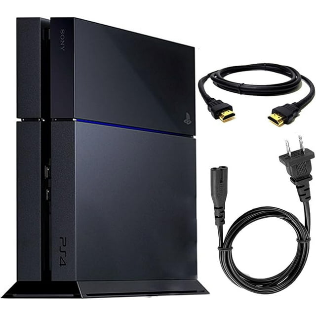 Sony PlayStation 4 (PS4) – 500 GB Jet Black Console ONLY (No Controller) – Used, Good Condition
