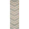 thumbnail image 4 of SAFAVIEH Cambridge Joanna Zig Zag Stripes Wool Area Rug, Grey/Beige, 9' x 12', 4 of 4