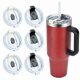 thumbnail image 2 of Clear Replacement Lid for 40oz Adventure Quencher Tumbler - Spill-Proof Cover Compatible with Travel Cups & Accessories, 2 of 5