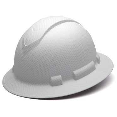 Pyramex HP54116 Matte White Full Brim Style 4-Point Standard Ratchet