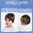 thumbnail image 6 of Honeii Glowing Snake Dark Forest Print Kids Knit Beanie Watch Hat ,Knit Cap for Boys and Girls, 6 of 7