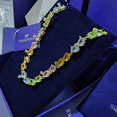 thumbnail image 2 of COLLAR TENIS GEMA CRISTALES COMPLETO MULTI COLOR VERDE SWAROVSKI + KIT DE REGALO, 2 of 7