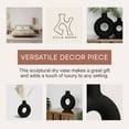 thumbnail image 3 of Villa Moda Oona Decorative Modern Ring Vase, Large, White, 3 of 7